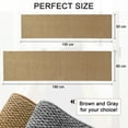 thumbnail image 2 of Artnice 3x5 Washable Area Rugs for Living Room, Faux Jute Rug Farmhouse Washable Rug, Non Slip Floor Carpet Mats for Kitchen, Entryway, Home Décor, Brown, 2 of 6
