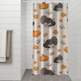 thumbnail image 2 of Happy Thanksgiving Turkey Fall Pumpkin Shower Curtain 36"x72" ,Bathroom Decorative Shower Curtains Set with 12 Hooks,Modern Waterproof Washable Shower Curtain, 2 of 6