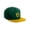 Dark Green Gold, variant on Classic Snapback Hat Old English Font Alphabet A to Z Flat Bill Visor Cap, Black Hat, Gold Z