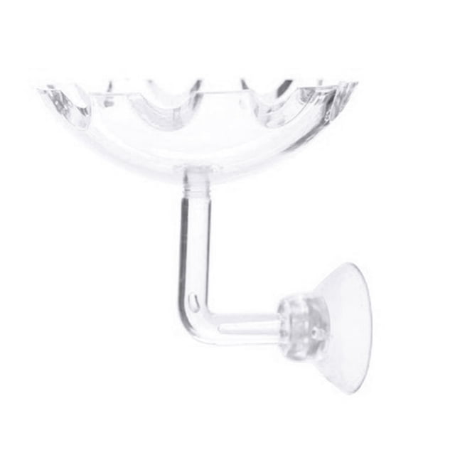Platos acrílicos transparentes para comida de camarones, cuenco de alimentación para camarones, suministros ornamentales