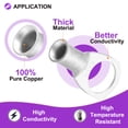 thumbnail image 4 of 12 Pcs 6 AWG - 5/16" Tinned Copper Cable Lugs, Battery Cable End with 12pcs Heat Shrink, 4 of 7