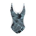 thumbnail image 3 of MKLEKYY Plus Size Swimsuit Women Printi Swimsuits Monokini Bathing Suits V Neck Swimwear Swimsuits, 3 of 3
