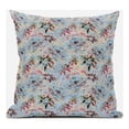 thumbnail image 1 of Coussin en Tissu Suédé Synthétique Étoiles Pulvérisées Roses Bleu Gris 16x16, 1 of 8