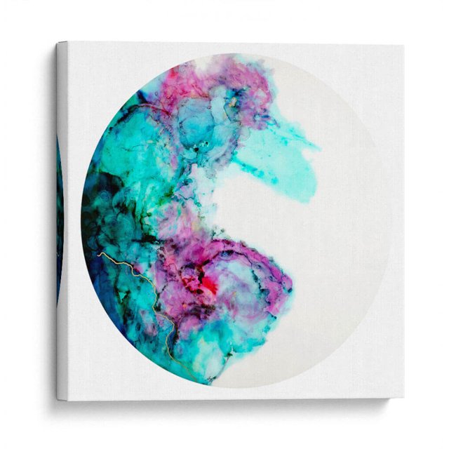 Cuadro decorativo - Aqua II, GOGA 60x60 Canvas Lab Abstracto, Minimalista,