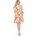 thumbnail image 3 of White Mark Robe Empire à Col en V pour Femme Grande Taille, 3 of 6
