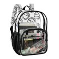 thumbnail image 5 of ALAZA Clear Backpack Basketballs-z1 PVC Transparent BookBag, 5 of 7