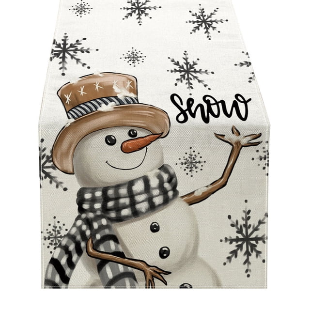WIFKLSIIPG Christmas Tablecloth Christmas Tree Snowman Tablecloth Holiday Decoration Tablecloth