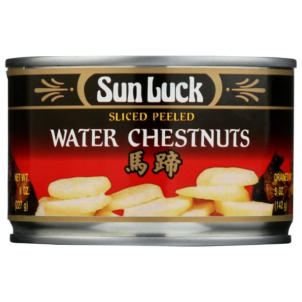 Sun Luck Water Chestnuts, Sliced Peeled, 8 oz