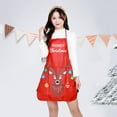 thumbnail image 4 of NSESSHome Christmas Aprons Adult Aprons Santa Apron Kitchen Cooking Apron for Christmas Party Chef Cooking Restaurant House Cleaning Gardening Home, 4 of 4
