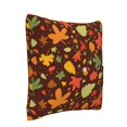 thumbnail image 2 of Bingfone Autumn Leaves Linen Throw Pillow Covers Cushion Case Pocket Button Vintage Farmhouse Pillowcase for Sofa Couch Bed 18"x18", 2 of 9