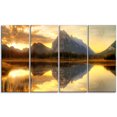 thumbnail image 2 of Vermillion Lever de Soleil sur Lac dans le Parc Banff - Impression sur Toile Paysage, 2 of 3