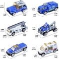 thumbnail image 7 of Ludolm 6 Pcs Mini Die Cast Car Set 1/64 Scale Alloy Construction Trucks - Dump Truck, Excavator, Forklift, Road Roller, Bulldozer, Mixer Truck - Toy Cars for Kids, Boys, Girls - Birthday Xmas Gift, 7 of 7