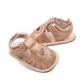 thumbnail image 5 of Gubotare Baby Girl Shoes Baby Boys Girls Summer Beach Sandals Non Slip Soft Rubber Sole Toddler Outdoor Closed-Toe First Walker Shoes Size 4 (Gold, 4), 5 of 7