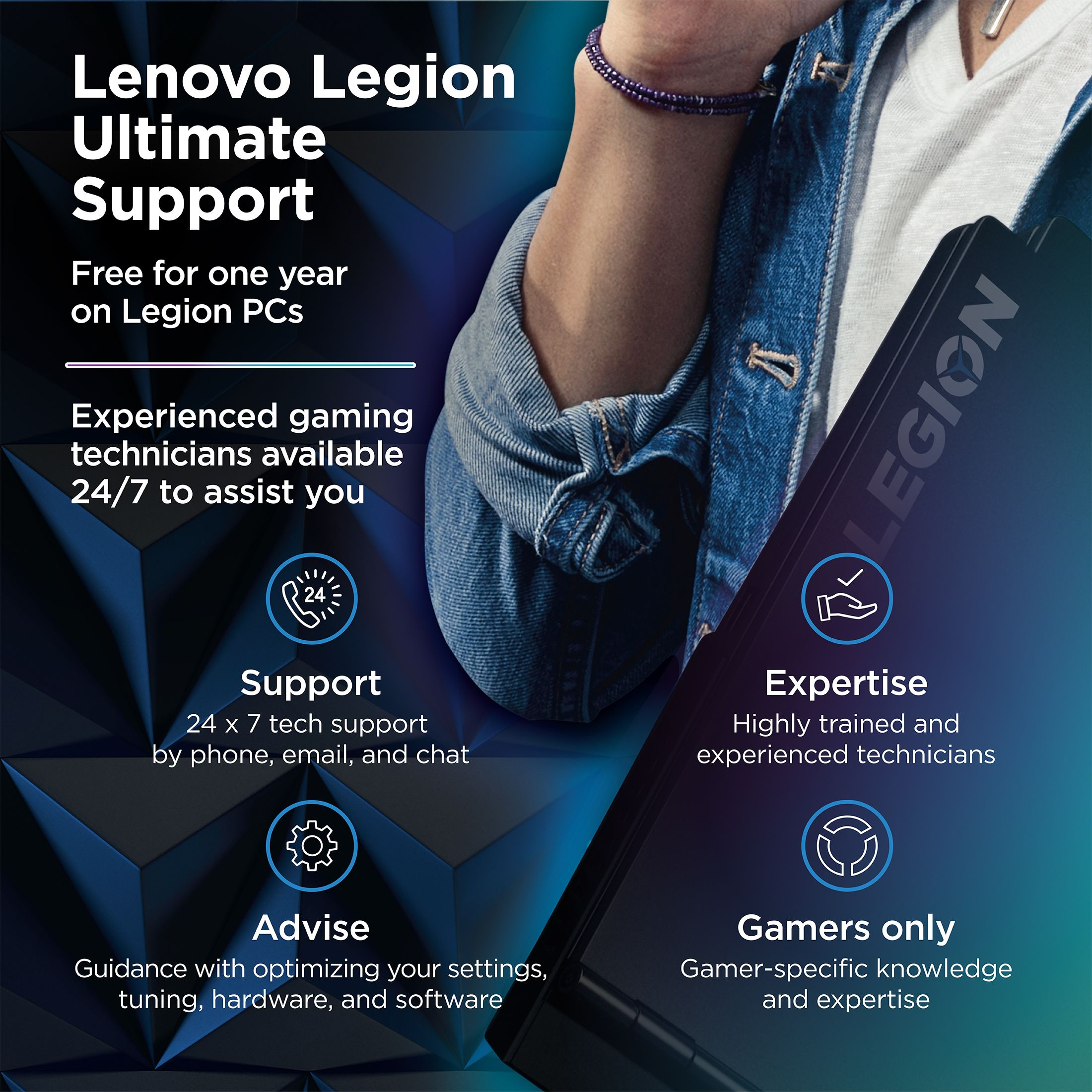 Lenovo Legion 5, 17.3", AMD Ryzen 5 5600H, NVIDIA GeForce GTX 1650, 8GB, 256GB NVMe TLC SSD, Windows 11 Home, Phantom Blue, 82K00045US - image 10 of 20