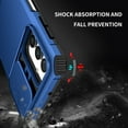 thumbnail image 6 of Dteck for Samsung Galaxy S24 Case with Screen Protector, Slide Camera Protector Phone Case with Built-in Stand Shockproof Rugged Bumper for Samsung Galaxy S24,Blue, 6 of 7