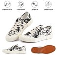 thumbnail image 2 of JENN ARDOR Women's Canvas Sneakers Low Cut Lace Up Slip On Fashion Walking Shoes Comfortable Breathable Lightweight Flats, 2 of 8