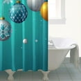 thumbnail image 2 of Rideau de Douche pour Salle de Bain Boules Colorées Pins Flocon de Neige Rideau de Salle de Bain Durable Moderne Crochets de Rideau de Douche Inclus,72x72 Pouces, 2 of 5