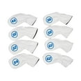 thumbnail image 3 of Lipstore 8Pcs Golf Iron Club Head Covers Embroidery Golfer Gift with Degree Protector White, 3 of 8