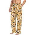 thumbnail image 3 of Kdxio Coffee Bun Hot Dog Print Men's Sleep Pajama Pant Lounge Pants with Pockets, 3 of 8