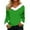 Green, variant on Women's Christmas T-Shirts Long Sleeve With Printed Collar Festive Holiday Crewneck Holiday T Shirts