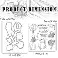 thumbnail image 4 of Graduation Season Balloon Flowers Girls Greetings Clear Metal Cutting Dies Set For Card Making & DIY Scrapbooking, 4 of 9