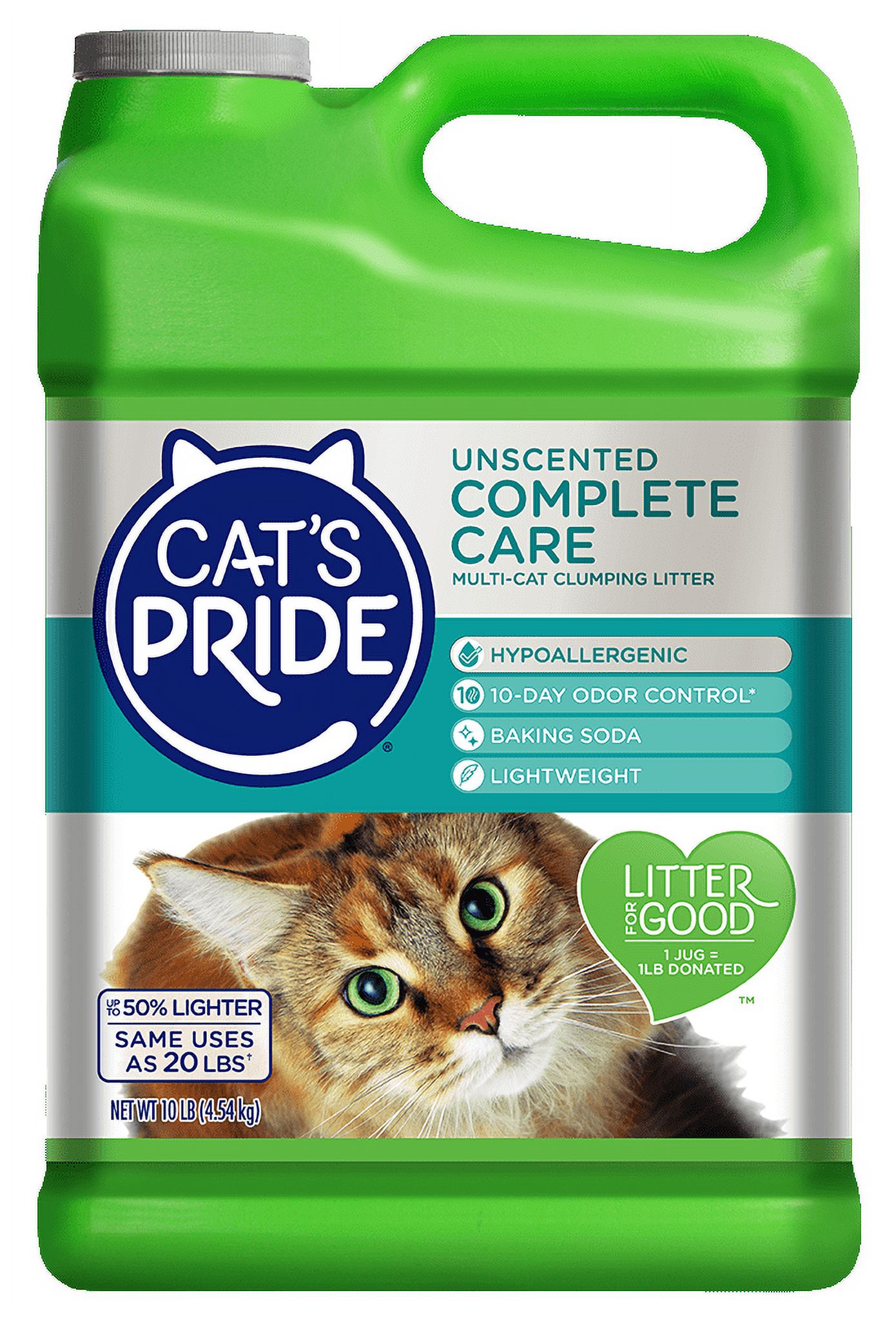 Cat's Pride Complete Care Unscented Hypoallergenic Multi-Cat Clumping Litter, 10 lb Jug - image 9 of 9