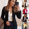 thumbnail image 2 of Blazer/abrigo/carpete para mujer delgado/Manga larga/justable/color liso/Casualpangjing, 2 of 4