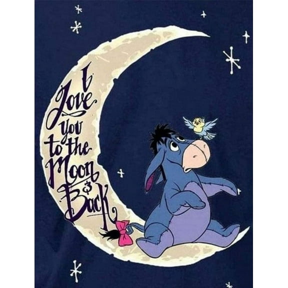 Eeyore Diamond Art Painting Kits, Diamond Art, Full Drill 5d Diamond Dots Kits Gem Art for Adults Wall Home Decor(12"x16")