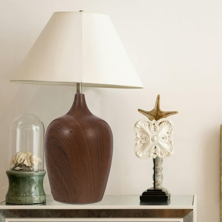 STOBOK Vintage Iron Lamp Base for Home Decoration with Sturdy Design and DIY Options in Brown Color