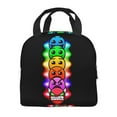 thumbnail image 4 of Geometry Dash Lunch Bags Lunchbox Portable Tote Bag Insulated Bento Bag Reusable Meal Holder, 4 of 8