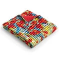 thumbnail image 3 of Greenland Home Fashions Poppies Watercolor Floral Cotton Blend Throw Blanket, 50" x 60", 3 of 7