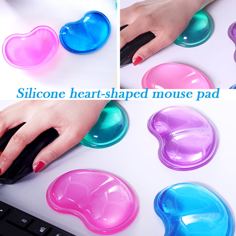 Durable & Comfortable Silicone Colour Comfort Wrist Rest Mouse Pad for PC 