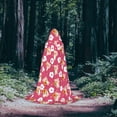 thumbnail image 5 of Honeii Piggy Sunflower Print Poncho Cape, Cloak Coat, Snuggly Hooded Wearable Blanket, Hooded Cape For Teenagers,Halloween Costumes-Small, 5 of 7
