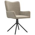thumbnail image 2 of vidaXL Swivel Dining Chairs 2 pcs Light Grey Velvet, 2 of 5