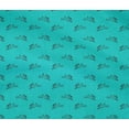 thumbnail image 4 of oneOone Cotton Flex Turquoise Blue Fabric Rabbit Animal Sewing Craft Projects Fabric Prints By Yard 40 Inch Wide, 4 of 4
