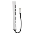 thumbnail image 1 of Expansor De Concentrador, Transmisión De Datos De Aleación De Aluminio, 7 Puertos, Concentrador Externo USB C 3.0 De 5,0 Gbps Para Computadora Portátil, 1 of 7