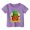 Z72-Purple, variant on YUEHUA Girls Tops Cute Toddler Baby Boys Girls Top Short Sleeve Casual Irish St Patrick's Day T Shirt, 6-7 Years