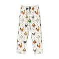 thumbnail image 6 of Uemuo Funny Chicken Pattern Men's Wide Leg Palazzo Lounge Pants with Pockets Light Weight Loose Comfy Casual Pajama Pants-Medium, 6 of 9