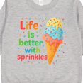 thumbnail image 3 of Inktastic Life is Better with Sprinkles Ice Cream Toddler Sweatshirt, 3 of 4