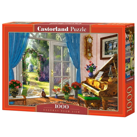 1000 Piece Jigsaw Puzzle, Doorway Room View, Classic interior, Adult Puzzle, Castorland C-104079-3