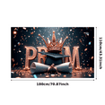 thumbnail image 4 of Sparkling Crown Prom Banner Event Decoration Festive Design Graduation Party for Graduation Ceremony School Event Photo Shoot, 4 of 8