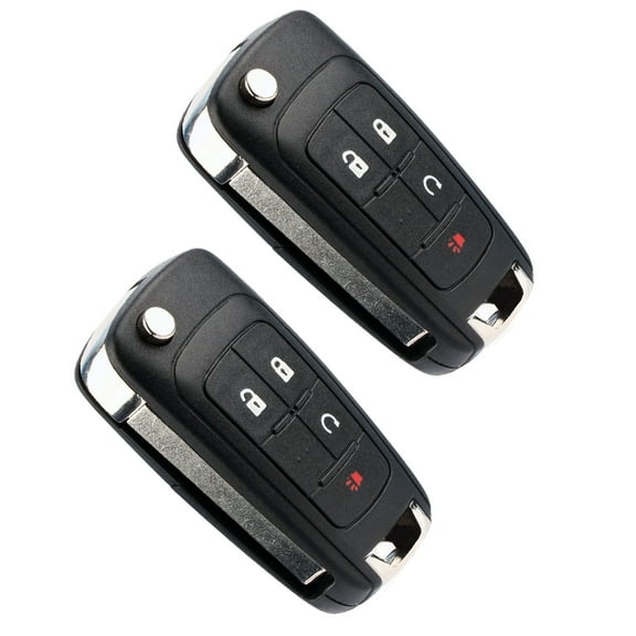 Replacement Remote Key Fob with Built-in Chip 4 Buttons, Fast Response, for Car Locking, Unlocking, and Remote Start