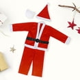 thumbnail image 1 of de de Santa rojo de Navidad, de Navidad para hombres, 5 piezas, conjunto Navidad para adultos Hugo Traje de claus, 1 of 10