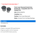 thumbnail image 2 of Front Lower Rearward Control Arm Bushing Kit - Compatible with 1973 Pontiac GTO, 2 of 2