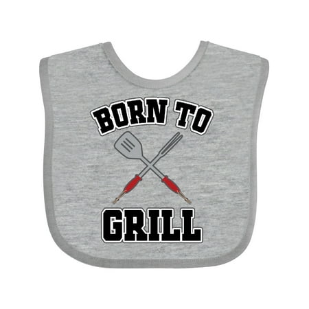 

Inktastic BBQ Born to Grill Gift Gift Baby Boy or Baby Girl Bib