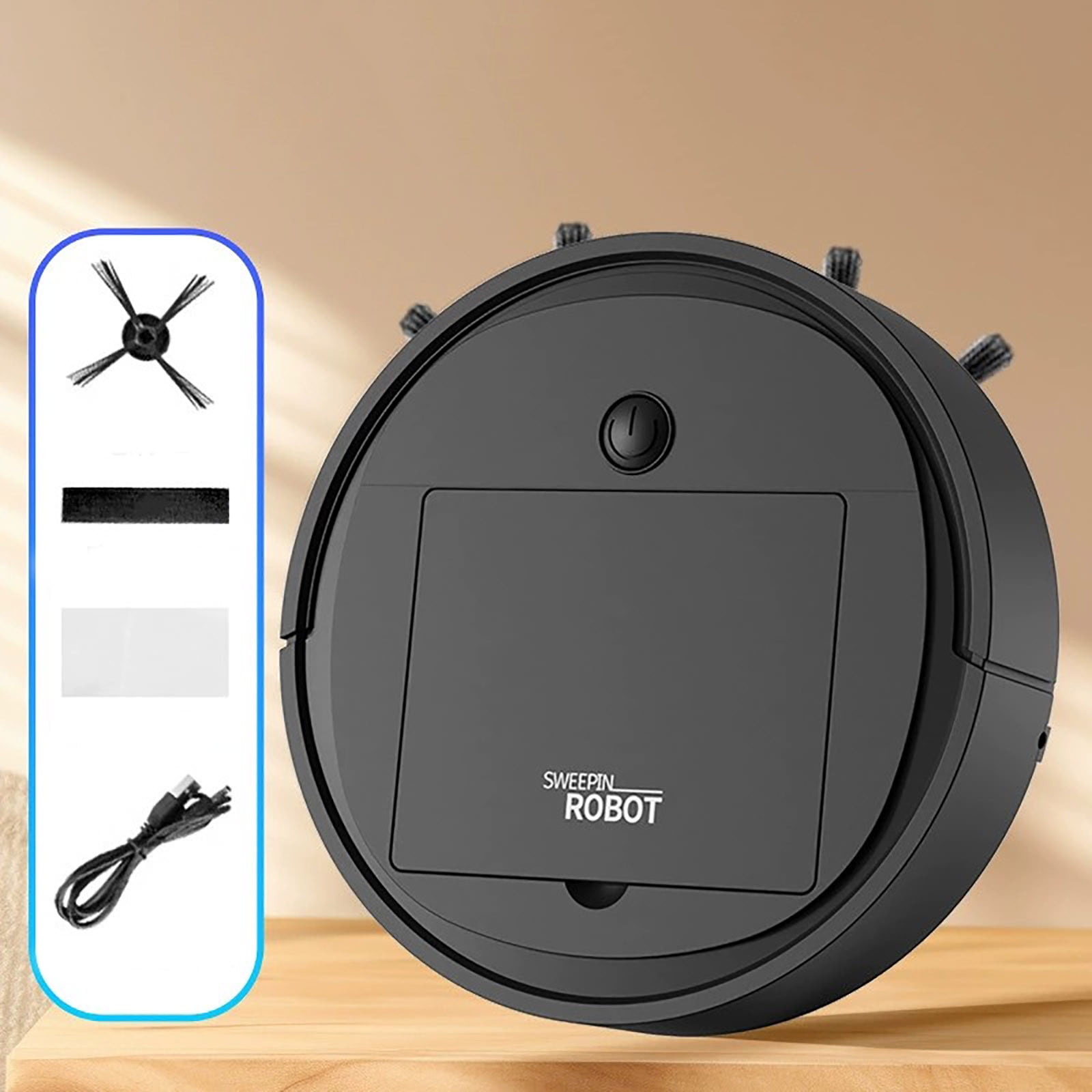 Nkmbld Vacuum Cleaning Robot Fully Automatic Household Mini Cleaning Machine USB Charging Intelligent Vacuum Cleaner, Father's Day Gifts