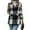 04#Navy, variant on Women's 2025 Fall Clothes Plaid Shacket Jacket Long Sleeve Button Down Flannel Shirts Fashion JacketNavy 4XL