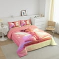 thumbnail image 3 of Beautiful Fairy Comforter Set Pink Gradient Bedding Sets Butterfly Fairy Bedding Comforter Sets Pink Princess Room Decor Down Comforter Kawaii Beautiful Fairy Duvet Insert, 3 of 7