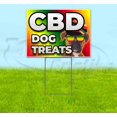 thumbnail image 1 of Cbd Dog Treats (18" x 24") Yard Sign, Includes Metal Step Stake, 1 of 6