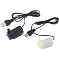thumbnail image 2 of Small Water Pump Silent Submersible Usb 5V 1M Cable Garden Outdoor Fountain Tool--White, 2 of 7